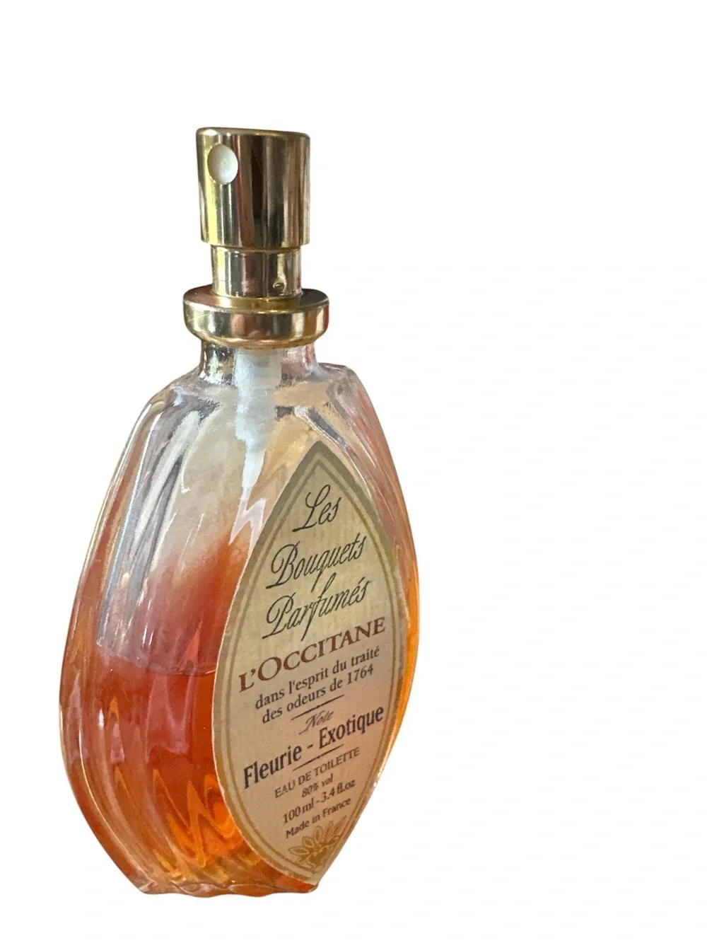 Rare Vintage L'Occitane Perfume Exotic Flower Spirit Of Odor Treaty 1764 3.4floz
